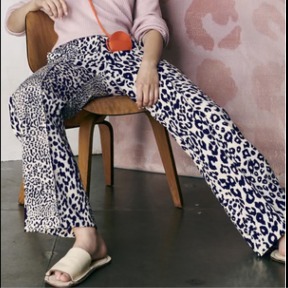 LUISA CERANO Animal Print Trousers